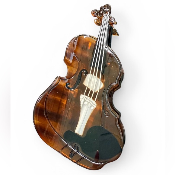 Accessories - Detailed Violin Claw Hair Clip New